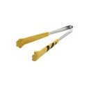 Pinças de cozinha com pegas coloridas 18 cm Pinças de servir em aço inoxidável Pinças médias com pegas Utensílios de cozinha para salada e grelhados 5