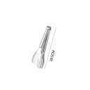 Pinças de grelhado 28,5 cm Aço inoxidável Pinças de BBQ prateadas para grelhar carne, peixe e legumes Acessórios de cozinha para grelhados 2