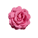 Pince à cheveux 9 x 9 cm Pince à cheveux décorative avec fleur en tissu Pince à cheveux en plastique Accessoire capillaire pour femmes 12