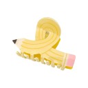 Pince à cheveux Crayon Taille universelle Clip en plastique Clip solide pour femmes en forme de crayon pour chignon et attache rapide des cheveux 3