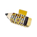 Pince à cheveux Crayon Taille universelle Pince en plastique en forme de crayon Clip solide pour chignon et attache rapide des cheveux 5