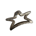 Pince à cheveux étoile à pois 11 x 6 cm Accessoire de cheveux décoratif pour femmes Grande pince décorative prise ferme accessoire stylé 2