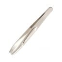 Pince à épiler à pointes arrondies en acier inoxydable Surface polie avec un relief Bras larges Pour l'entretien des sourcils et l'élimination 1
