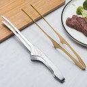 Pince de cuisine en acier inoxydable pour la cuisine 24,3 x 1,5 cm Pince de précision pour griller Pince de cuisine réversible Pince 6