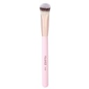 Pincel de maquillaje triangular 14,9 cm Pincel de plástico con fibras sintéticas finas Pincel cubriente para corrector y maquillaje líquido 1