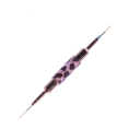 Pincel de uñas doble cara 14 mm + 17 mm Pincel de arte de uñas delgado para dibujo detallado y pintura de líneas Estampado de leopardo Decoración 1