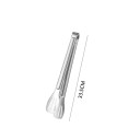 Pinces de grillade 33,5 cm Acier inoxydable Pinces BBQ argentées pour griller de la viande, du poisson et des légumes Accessoires de cuisine 2