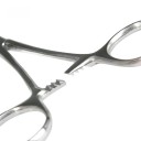 Pinces de pêche en acier inoxydable avec pointe courbée pour le retrait des hameçons 18 cm Pinces de pêche robustes avec poignée ergonomique Pinces résistantes pour le retrait des hameçons 2