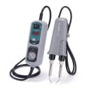 Pincetă de sudură portabilă cu display digital și reglare a temperaturii, cu suport și vârfuri de schimb, de culoare gri, pentru desudarea cipurilor 4