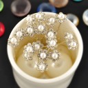 Pinettes décoratives avec pierres et perles - 20 pcs 5