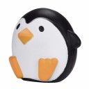 Pingüino antiestrés para apretar Juguete en blanco y negro con pico y patas naranjas Para liberar tensión y relajarse Material PU Dimensiones 11,5 x 2