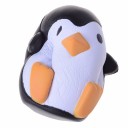 Pingüino antiestrés para apretar Juguete en blanco y negro con pico y patas naranjas Para liberar tensión y relajarse Material PU Dimensiones 11,5 x 5