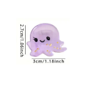Pink Octopus Mini Hair Clip 3 x 2.7 cm Cute Decorative Hairpin Sea Motif Small Hair Accessory for Children and Women 2