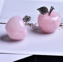 Pink Quartz in the Shape of an Apple 4