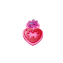Pink Silicone Heart Mould with Puzzle Piece 9.3 x 7 cm for Casting with Resin Making Keychain Charms Decorations and Original Ornaments 2