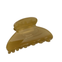 Pinza de pelo rígida para mujer 6,5 cm Diseño ovalado elegante y lleno Agarre fuerte Pinza de plástico para peinados diarios y festivos 6