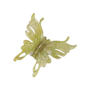 Pinza para el cabello en forma de mariposa de acetato 10,5x10 cm Clip elegante retro francés de colores Accesorios para el cabello de mujer 5
