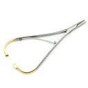 Pinza per aghi dentale Mathieu strumento ortodontico in acciaio inossidabile 14,2 x 4,3 cm per odontoiatria cucitura e fissaggio degli aghi 4