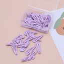 Pinzas decorativas para el pelaje de perros pequeños 50 pcs Cierre de clic Fabricación metálica Tamaño 3 cm Forma de gota Para el arreglo 7