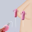 Pinzas vibradoras de silicona para pezones con control remoto en forma de clavijas 10 modos de vibración resistente al agua embalaje discreto 1