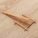 Pinze da cucina in bambù 2 pz Piccole pinze per prendere e servire alimenti Con estremità scanalate e manovrabilità con una mano Lunghezza circa 18 cm 5