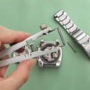 Pinze metalliche per orologiai per perni e steli 9x4 cm Angolo di apertura regolabile Morsetti precisi Regolazione fine della pressione 5