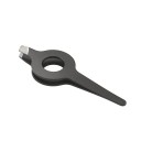 Pinzetta obliqua per sopracciglia 8,2 x 2,8 cm Manico cavo antiscivolo Strumento cosmetico per rimozione precisa dei peli Pinzetta professionale 1 pz 1