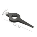 Pinzetta obliqua per sopracciglia 8,2 x 2,8 cm Manico cavo antiscivolo Strumento cosmetico per rimozione precisa dei peli Pinzetta professionale 1 pz 2