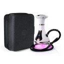 Pipa de água elétrica portátil RYKOAL com ecrã LED e regulação de temperatura Alimentação por bateria Altura 320 mm Conjunto de viagem para shisha e hookah 5