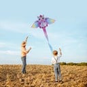 Pipa em forma de unicórnio 200 x 110 cm Pipa infantil com linha de 50m Pipa colorida para jogos ao ar livre e diversão em família 2