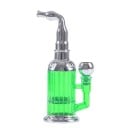 Pipă portabilă cu funcție de filtrare înălțime cca 15 cm metal plastic construcție compactă pentru filtrarea fumului de tutun 1