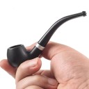 Pipe en résine pour tabac 12,1 cm forme ergonomique pipe à fumer compacte avec une chambre profonde pour un usage quotidien confortable 1