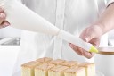 Piping Pen for Decorating with Cream with 4 Nozzles with Different Openings Piston with Ring Silicone and Plastic Dimensions 14.5 x 2.4 cm 9