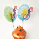 Piques à cocktail avec paon 25 pcs 2