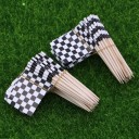 Piques avec drapeau cible 100 pcs 3