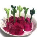 Piques en forme de cactus 6 pcs 3