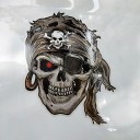 Piratkranie bilklistermærke 2