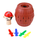 Piratsk spel med upphoppande fat 8,5 x 13 cm Rolig familjespel med svärd Spännande spel för barn och vuxna Present 3