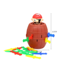 Piratsk spel med upphoppande fat 8,5 x 13 cm Rolig familjespel med svärd Spännande spel för barn och vuxna Present 5