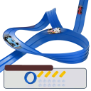 Pista da corsa flessibile per bambini 4m con ventose 4 macchinine in colore casuale Giocattolo interattivo per bambini 3