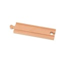 Pista reta longa de madeira 14,7 x 4 x 1,2 cm Peça reta de substituição para a via férrea Peça de madeira resistente para expansão do conjunto ferroviário 1