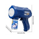 Pistola automática de burbujas juguete infantil juego de plástico para actividades al aire libre y celebraciones segura para niños colorida 2