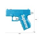 Pistolă cu apă dublă 15 x 3 x 11 cm Jucărie de stropit pentru copii pentru glume Pistolă de apă din plastic compactă pentru jocuri de vară 4