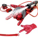 Pistolă cu apă pentru copii Spiderman cu mănușă la încheietură și furtun roșu-negru pentru joacă în aer liber vara 2
