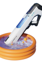 Pistola de água elétrica 54 x 6 x 20 cm 800 ml de capacidade Absorção automática de água Pistola de spray potente Brinquedo de verão para piscina praia 3