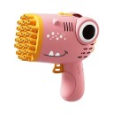 Pistola de burbujas de dinosaurio para niños 40 orificios Pistola eléctrica de burbujas para juegos al aire libre y celebraciones regalo 2