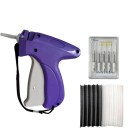 Pistola de grampos com 6 agulhas, 500 pcs agulhas de plástico pretas de 8 mm, 500 pcs agulhas de plástico brancas de 8 mm para uso rápido e eficiente 5