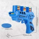 Pistola de juguete para niños 25 fichas de disparo suaves Pistola de plástico para niños Juguete de acción seguro para niños y niñas Juego 4
