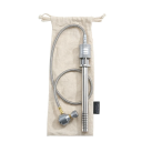 Pistola de maçarico a gás com mangueira de 66 cm e tubo ajustável em Aço inoxidável Carbono Acendimento manual Grelhar Soldar Aquecer 1