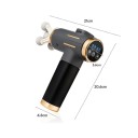 Pistolă de masaj electrică 11 în 1 cu vibrații de înaltă frecvență 99 niveluri de putere 24 W baterie 1500 mAh USB-C display 3